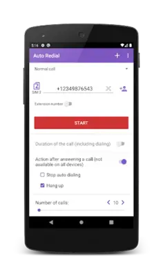 Auto Redial android App screenshot 8